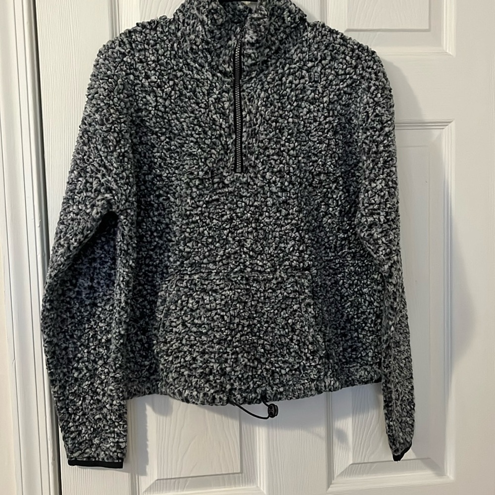 Zipper front sweatshirt